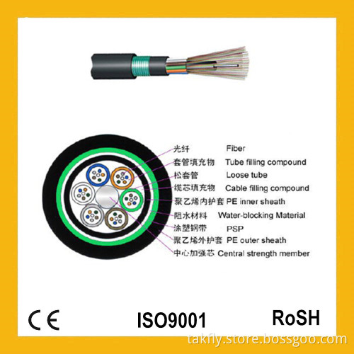 Air-Blown Outdoor Anti-Termite Anti-Rodent Waterproof Armoured Gyty53 Fiber Optic/Fiber Cable